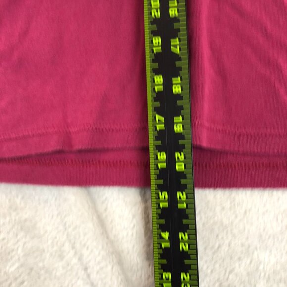 Eddie Bauer Womens T-Shirt Medium Short Sleeve V-Neck Pullover Basic Casual Red - Picture 3 of 8